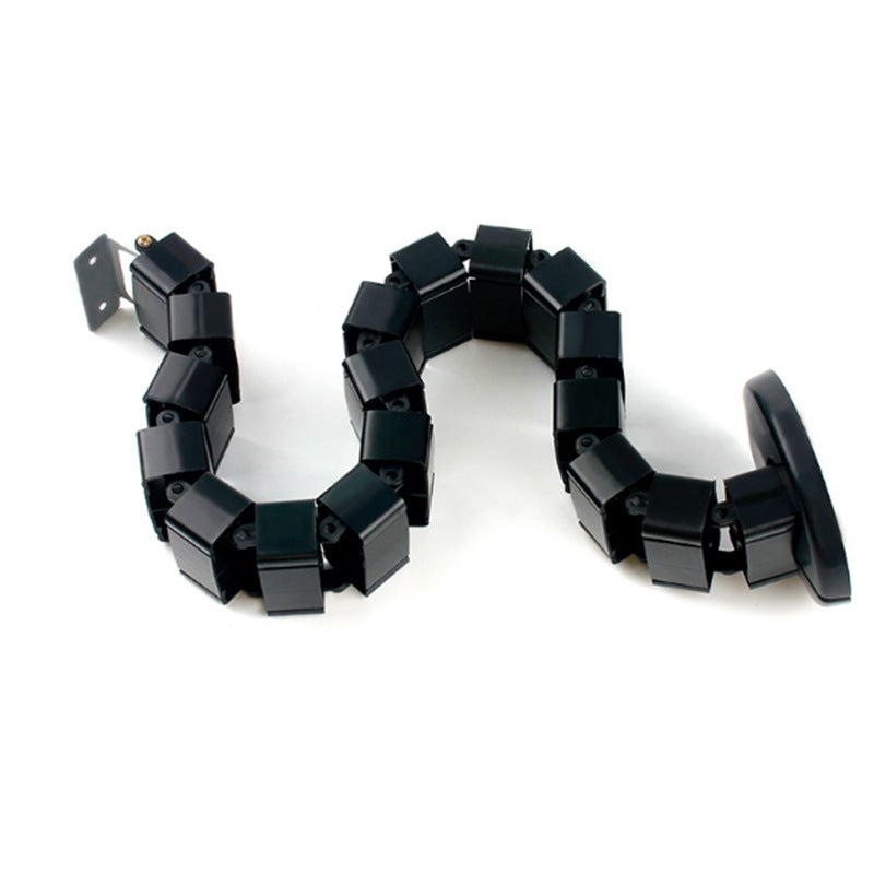 Office Desk Cable Management Snake Tube Fang Black Fang Black