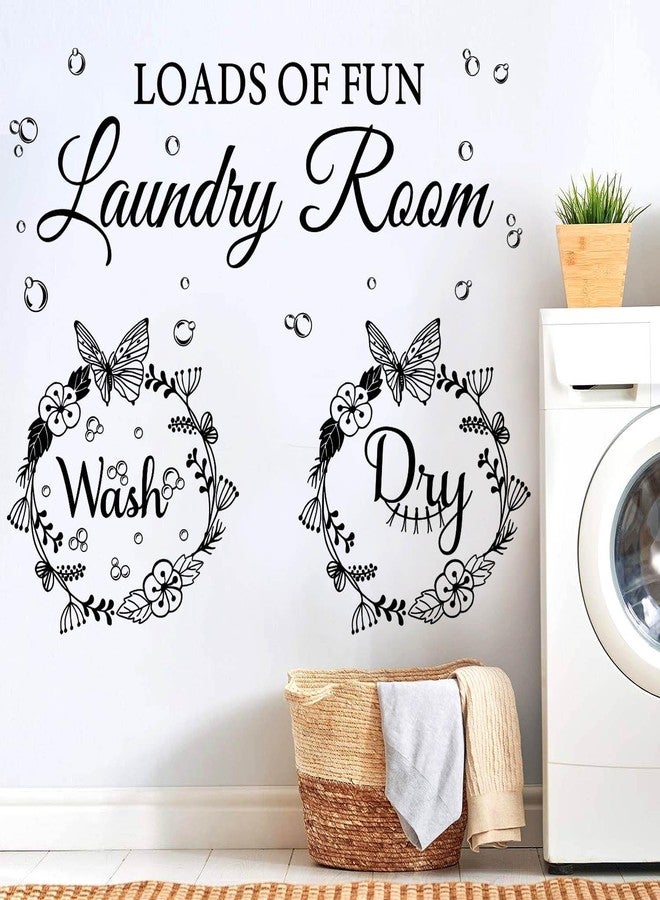 Datesno Laundry Room Wall Stickers - Today Naked Tomorrow Wash Dry Bubble Vinyl Decals Quote Art Stickers for Home - Image 1