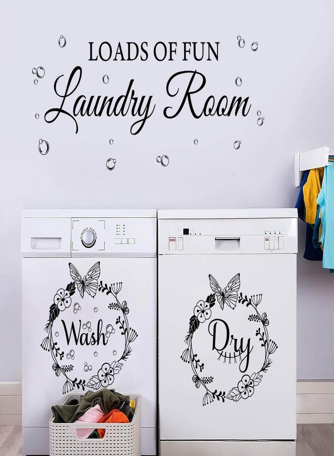 Datesno Laundry Room Wall Stickers - Today Naked Tomorrow Wash Dry Bubble Vinyl Decals Quote Art Stickers for Home - Image 2