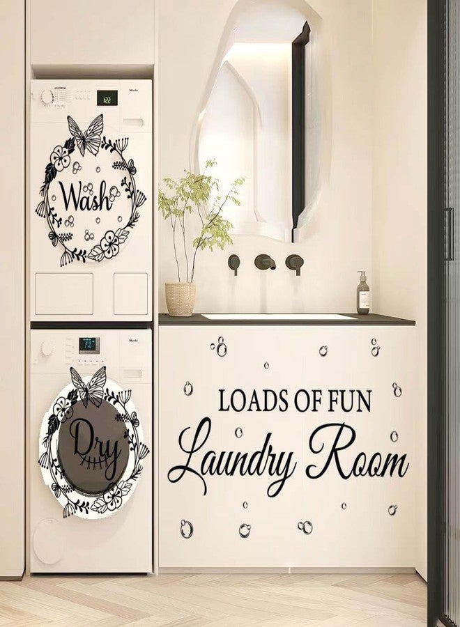 Datesno Laundry Room Wall Stickers - Today Naked Tomorrow Wash Dry Bubble Vinyl Decals Quote Art Stickers for Home - Image 5