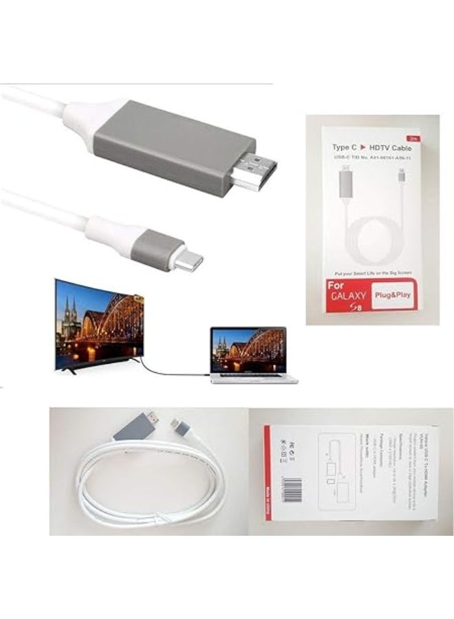 USB-C to HDMI Cable – 4K Video Adapter for Phone to TV Connection – Easy Plug & Play for Daily Use - Image 2