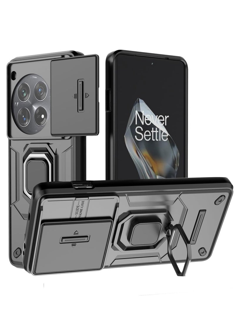 SYOSI Case for OnePlus 12 5G Military Grade Protection with Lens Protects Magnetic Kickstand Car Holder Phone Case Dual Layer Protective Heavy Duty Armor Rugged 360° Full Body Protection - Image 1