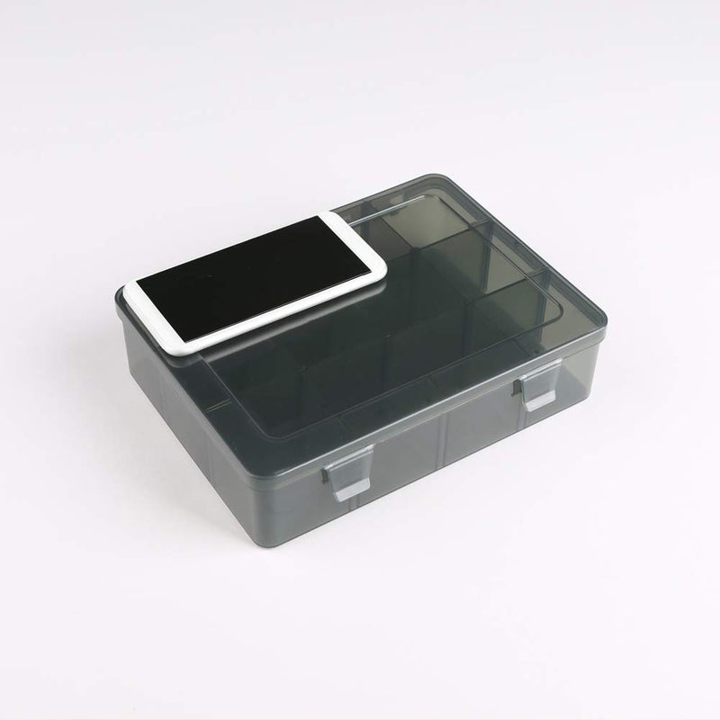 Vidifor 12 Girds Large Plastic Craft Storage Containers, Compartment Storage Container, Parts Storage Box with Adjustable Dividers for Sewing Arts, Washi Tape Batteries Electronics Parts and more - Image 5