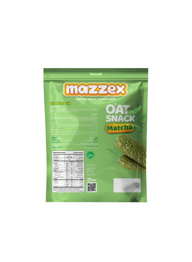 Mazzex Oat Snack Matcha 120g Pack of 2 (12 Bars Each) | Sugar-Free & Low-Calorie Matcha | Whole Grain Oat Bars, Oat Choco | Green Tea Flavor | Healthy Snack for Kids & Adults - Image 3