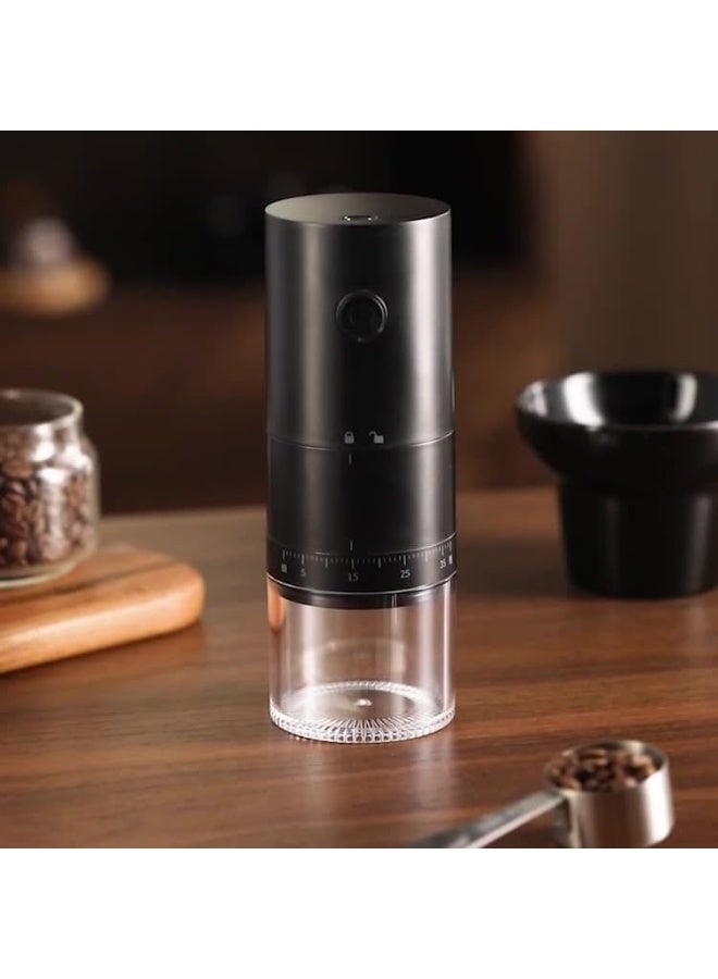XiuWoo Portable Electric Coffee Grinder, 38 Adjustable Grind Settings, USB Rechargeable Ceramic Conical Burr Mill for Espresso, French Press, Travel, Camping, Home & Office - Image 5