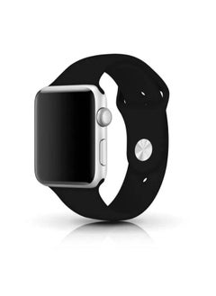 Generic Bracelet strap band Silicone for apple watches - 42mm/44mm   black  - Image 5
