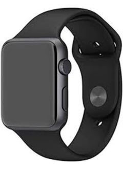 Generic Bracelet strap band Silicone for apple watches - 42mm/44mm   black  - Image 4