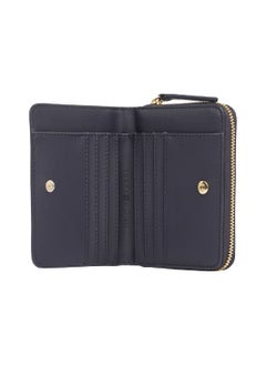 TOMMY HILFIGER Women's TH Monogram Zip-Around Wallet - Faux Leather, Blue  - Image 2