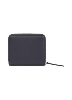 TOMMY HILFIGER Women's TH Monogram Zip-Around Wallet - Faux Leather, Blue  - Image 1