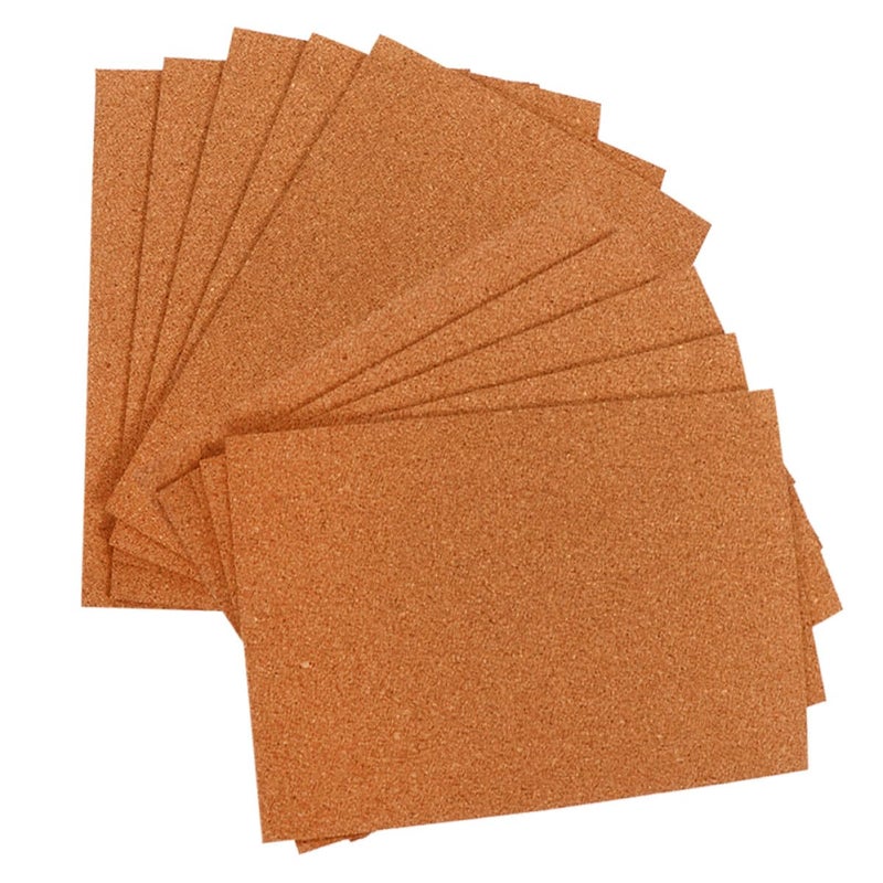 Self Adhesive Cork Board Tiles 10pcs A4 297x210mm 1mm Thick Portable Bulletin Memo Board - Image 2