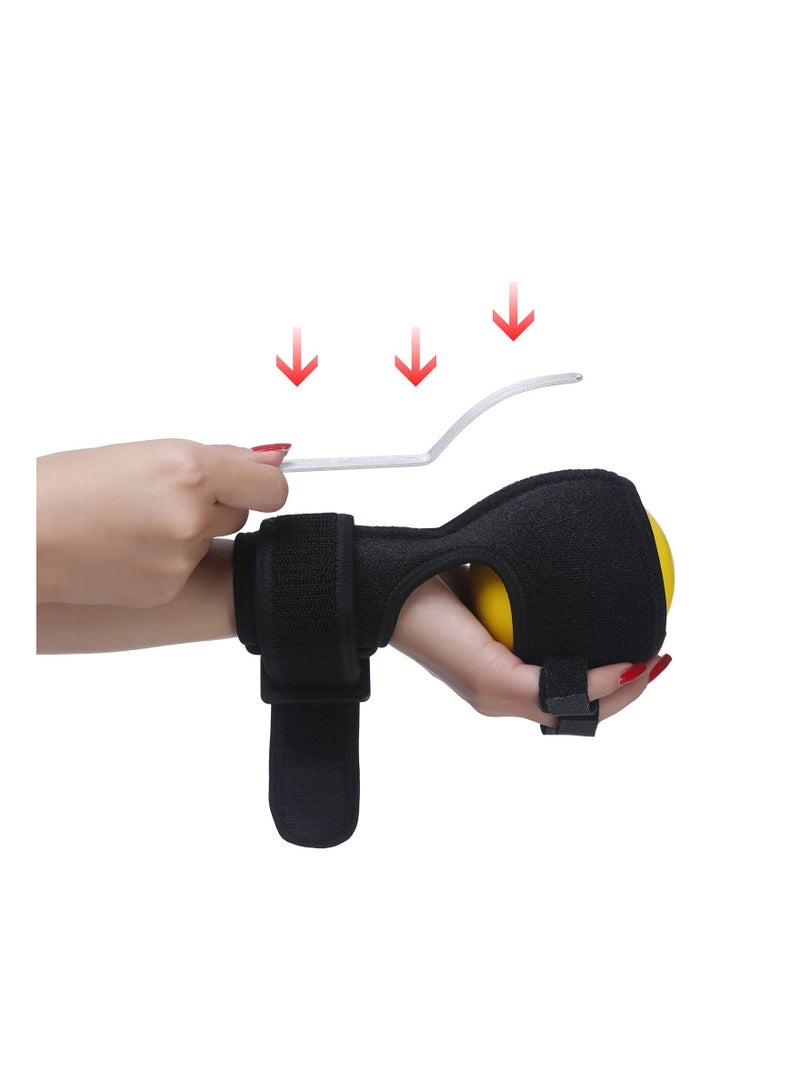 Zikra Finger Massage Fingerboard, Anti-Spasticity Ball Splint Hand Finger for Hand Stroke Hemiplegia Finger Recovery Spasm Dystonia Hemiplegia Finger Training Hand Functional Impairment for Men and Women - Image 2