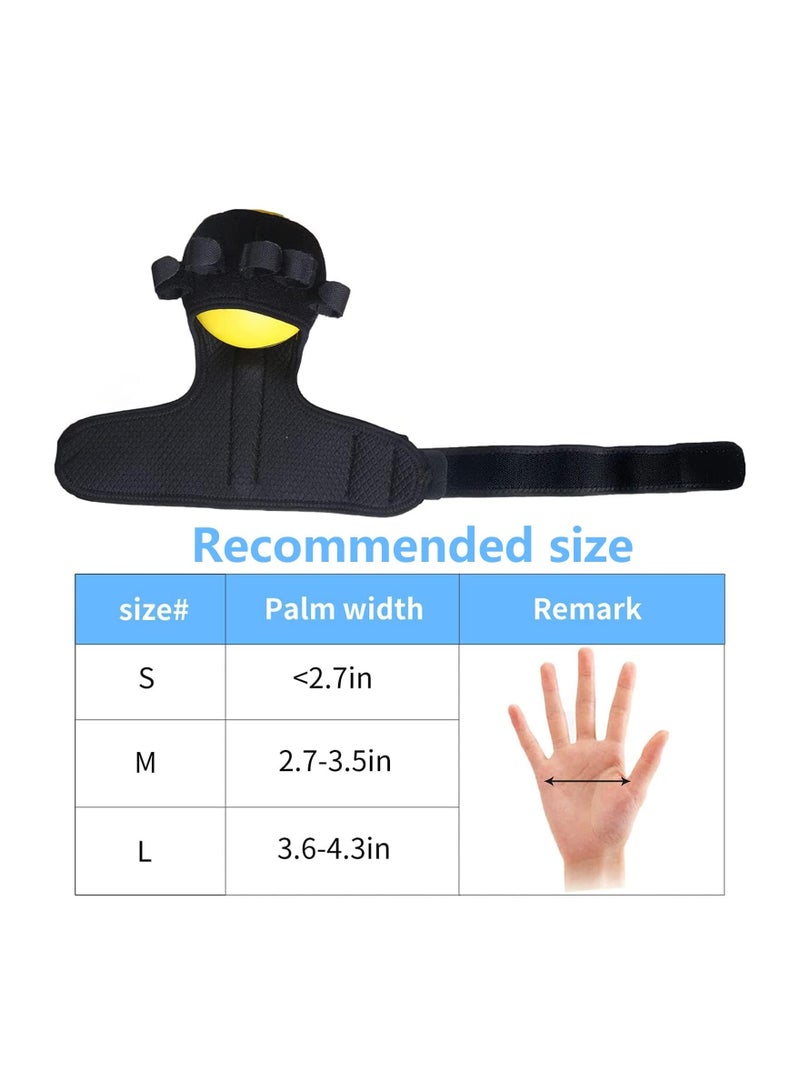 Zikra Finger Massage Fingerboard, Anti-Spasticity Ball Splint Hand Finger for Hand Stroke Hemiplegia Finger Recovery Spasm Dystonia Hemiplegia Finger Training Hand Functional Impairment for Men and Women - Image 4