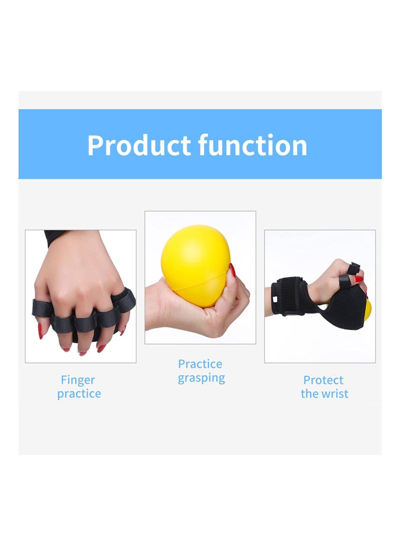 Zikra Finger Massage Fingerboard, Anti-Spasticity Ball Splint Hand Finger for Hand Stroke Hemiplegia Finger Recovery Spasm Dystonia Hemiplegia Finger Training Hand Functional Impairment for Men and Women - Image 5