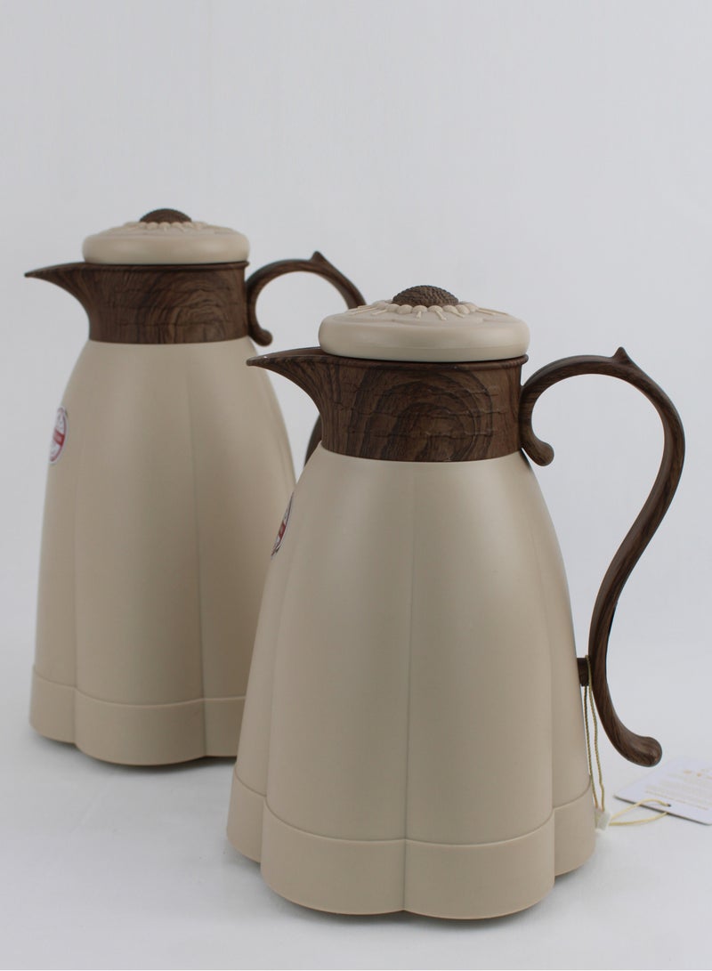 Red Home Vacuum Flask Set 2 Pieces 1000ml, 600ml, SV3202C  - Image 1