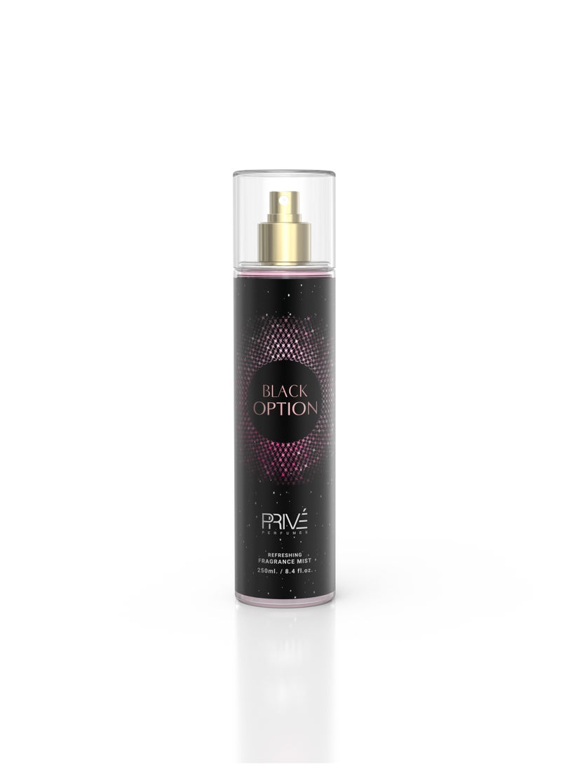PRIVE Prive Black Option Body Mist for Women 250ml 