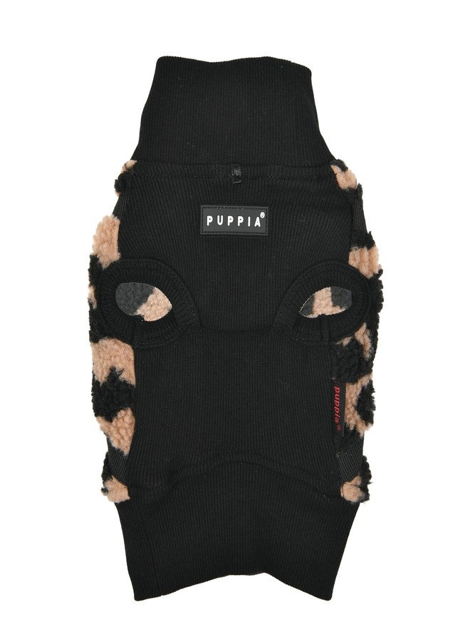 Puppia Serval Jacket Dog Harness Pullover Warm Winter Flower Pattern for Small and Medium Dog, Beige, Medium - Image 2