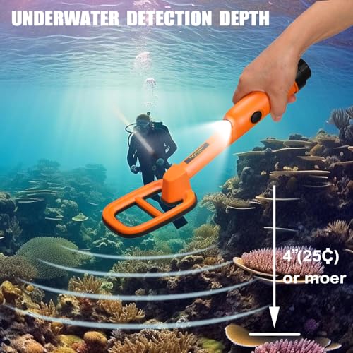 Vietora Eud Underwater Metal Detector Submersive IP68 Fully Waterproof Metal Detector for Adults Under Water 100FT Can detect All Metals with Large Coil Accurate and Precise - Image 3