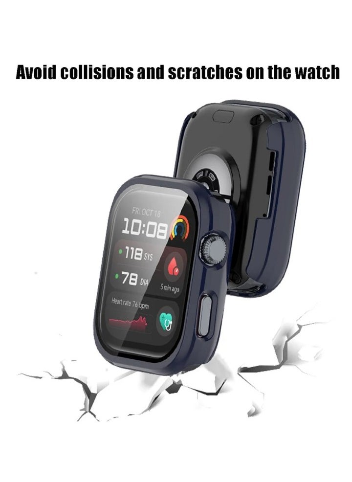 Generic - Case with Screen Protector for Huawei Watch D2, Ultra Slim Hard PC Full Coverage Proctective Case Lightweight Shockproof Anti-Scratch Bumper Cover with Tempered Glass (Black) - Image 1