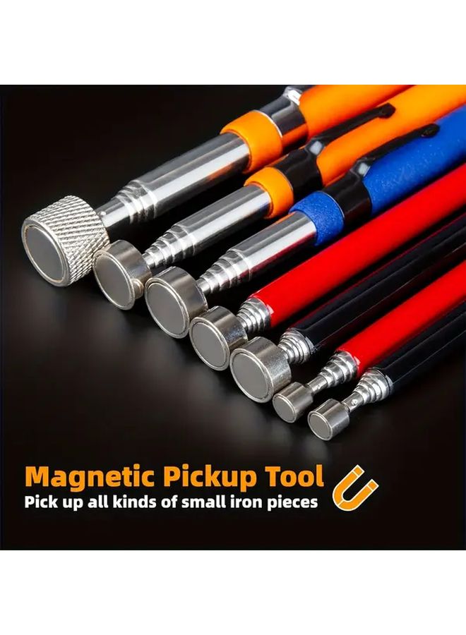 Heavy Duty 3 in 1 Retractable Magnetic Pickup Tool with Anti Slip Grip - Image 3