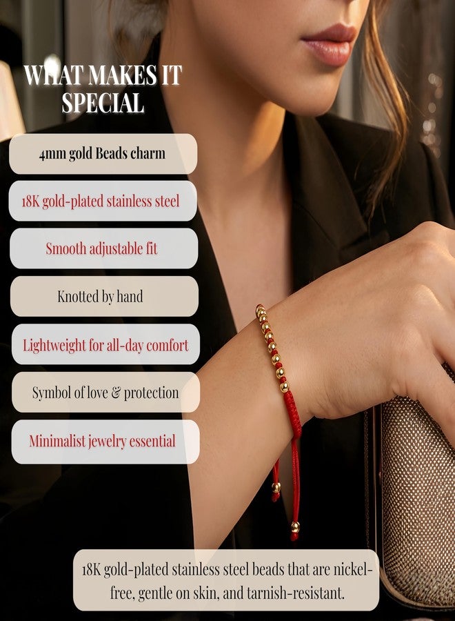 Cherry Tree Collection Lucky Red String Bracelet - Image 5