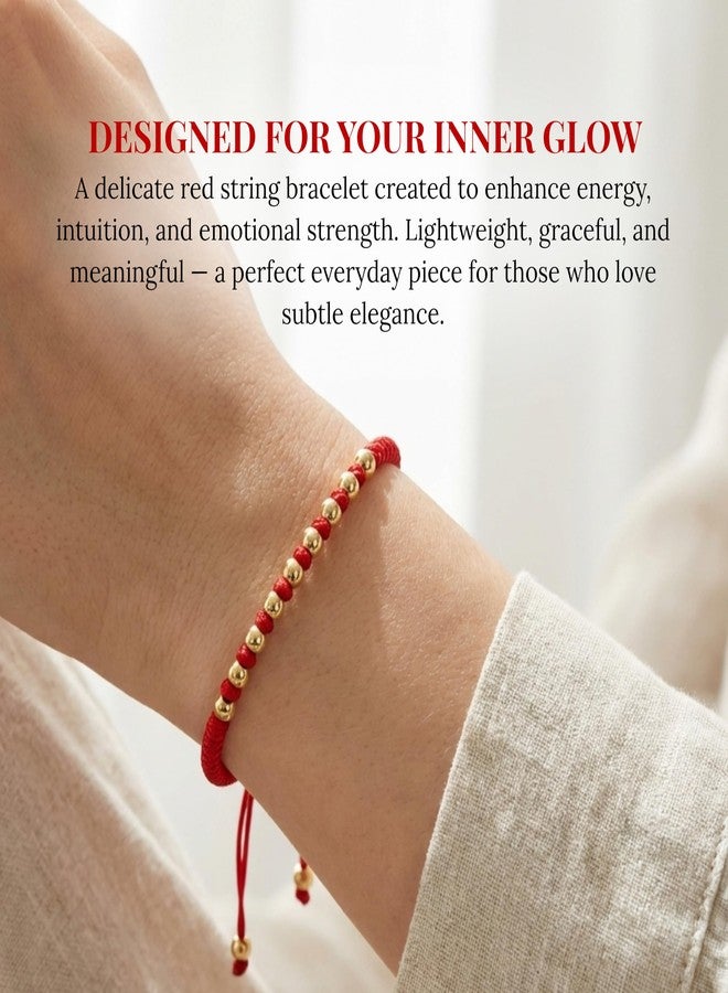 Cherry Tree Collection Lucky Red String Bracelet - Image 3