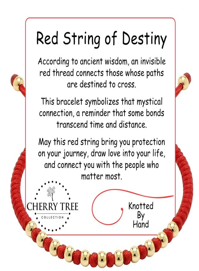 Cherry Tree Collection Lucky Red String Bracelet - Image 2