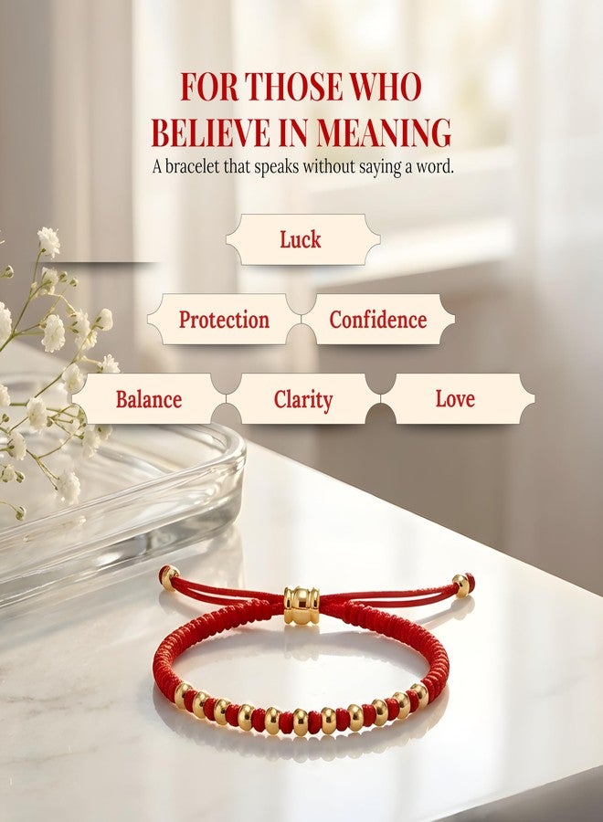 Cherry Tree Collection Lucky Red String Bracelet - Image 4