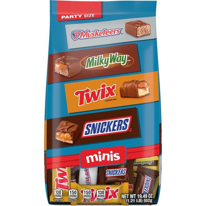 Mars حزمة متنوعة من حلوى الشوكولاتة SNICKERS و TWIX و 3 MUSKETEERS و MILKY WAY Minis لعيد الميلاد - Image 2