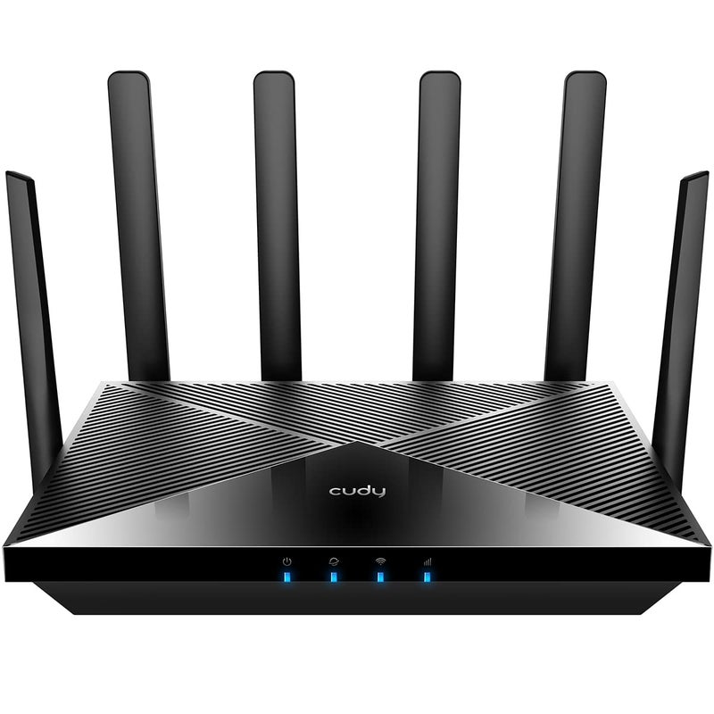 Cudy New 4G LTE Cat 18 WiFi 6 Router, Up to 1.2Gbps 4G LTE Modem, Qualcomm Chipset, 4 x 4 MIMO, AX1800, OpenVPN, Wireguard, Zerotier, Cloudflare, IPv6, Detachable Antennas, Dual SIM, LT18 - Image 1