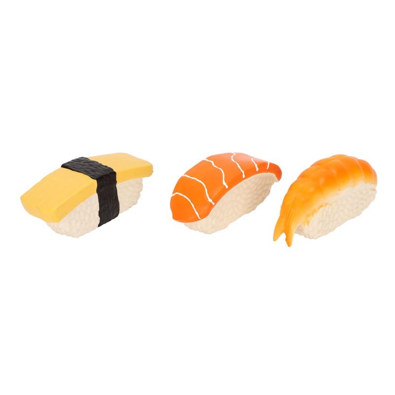 3Pcs Latex Sushi Dog Toy Squeaky Food Chew Toys for Small Medium Dogs - Image 5