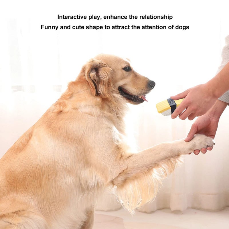 3Pcs Latex Sushi Dog Toy Squeaky Food Chew Toys for Small Medium Dogs - Image 4