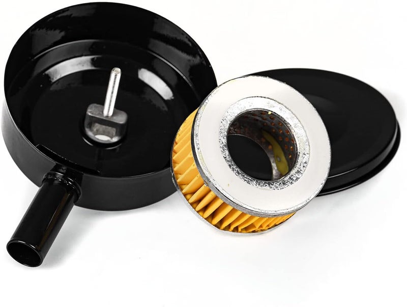 ALL Tool Depot 1/2" NPT فلتر هواء ضاغط الهواء مع كاتم صوت وهيكل معدني وعنصر الترشيح - Image 1