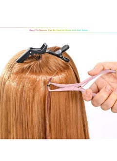 Ehdis Hair Extension Beading Tool Kit Stainless Steel Hair Extensions Micro Link Bead Closer And Remover Pliers Set, Beads Hair Pulling Hook & Micro Ring Loop Tool Set  - Image 2