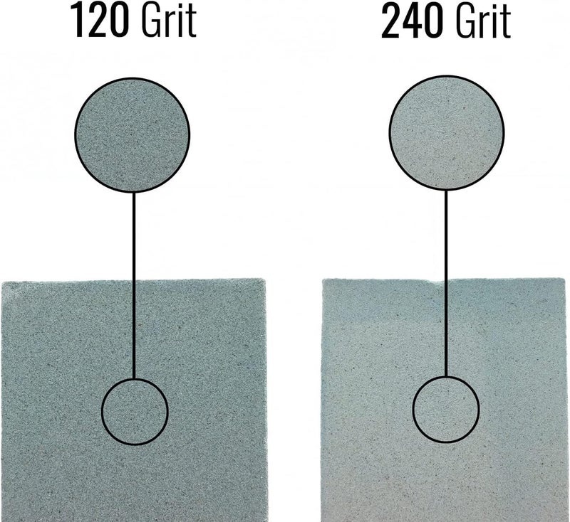 SE 6" Double-Sided Aluminum Oxide Sharpening Stone â€“ 120 and 240 Grits for Blade Repair and Edge Refinement â€“ SS6 - Image 3