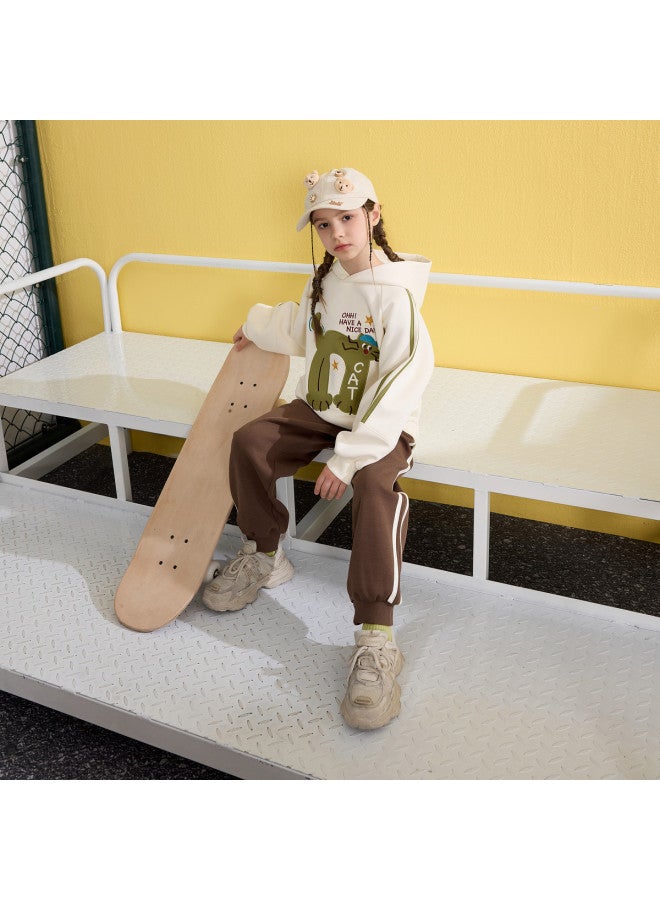 مكد 【مجموعة】مجموعة ربيعية جديدة للفتيات، ستايل مدرسي، مجموعة رياضية للجري بسترة برسوم كرتونية للأولاد والأطفال الأكبر سنًا - Image 2