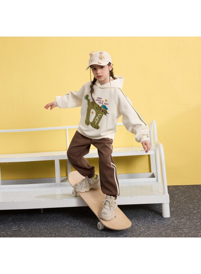 مكد 【مجموعة】مجموعة ربيعية جديدة للفتيات، ستايل مدرسي، مجموعة رياضية للجري بسترة برسوم كرتونية للأولاد والأطفال الأكبر سنًا - Image 4