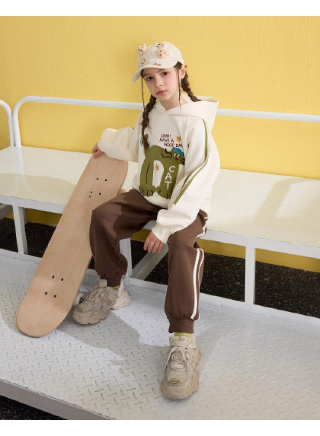 مكد 【مجموعة】مجموعة ربيعية جديدة للفتيات، ستايل مدرسي، مجموعة رياضية للجري بسترة برسوم كرتونية للأولاد والأطفال الأكبر سنًا - Image 1