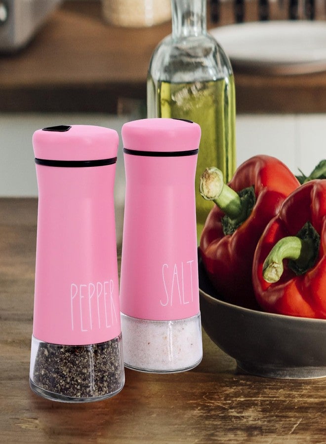 Aelga Pink Salt and Pepper Shakers with Adjustable Pour Holes, Pink Kitchen Accessories, Refillable Salt Shaker , Perfect for Black Pepper, Kosher and Sea Salts - Image 5