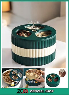 ZCM-HAPPY 3 Layer Fruit Plate and Snack Storage Box with Creative Light Luxury Design for High-End Homes  - Image 1