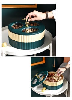 ZCM-HAPPY 3 Layer Fruit Plate and Snack Storage Box with Creative Light Luxury Design for High-End Homes  - Image 4