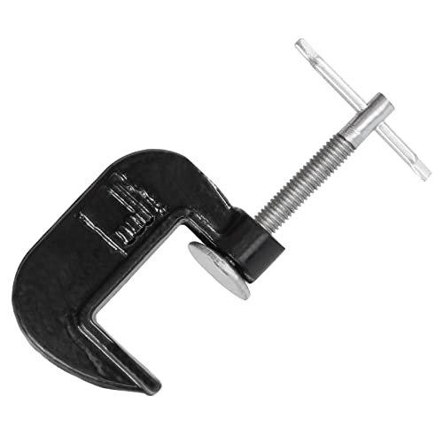 MOUYAT 24 Piece 1 Inch C-Clamp Set, Metal Malleable Iron Small C-Clamps for Woodworking, Welding, Building, 1 Inch Jaw Opening, 0.8 Inch Throat Depth, Black - Image 4