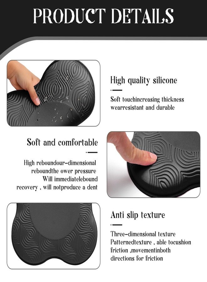 MBKHFLL 2 packs Yoga Knee Pad Cushion Extra Thick for Knees Elbows Wrist Hands Head Foam Pilates Kneeling pad Yoga Knee Cushion Thick Exercise Pads for Knees Elbows Wrist Hands Head Foam Pilates - Image 3