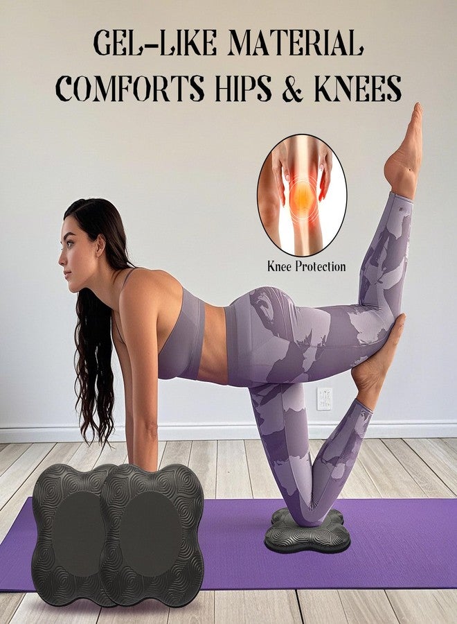 MBKHFLL 2 packs Yoga Knee Pad Cushion Extra Thick for Knees Elbows Wrist Hands Head Foam Pilates Kneeling pad Yoga Knee Cushion Thick Exercise Pads for Knees Elbows Wrist Hands Head Foam Pilates - Image 4