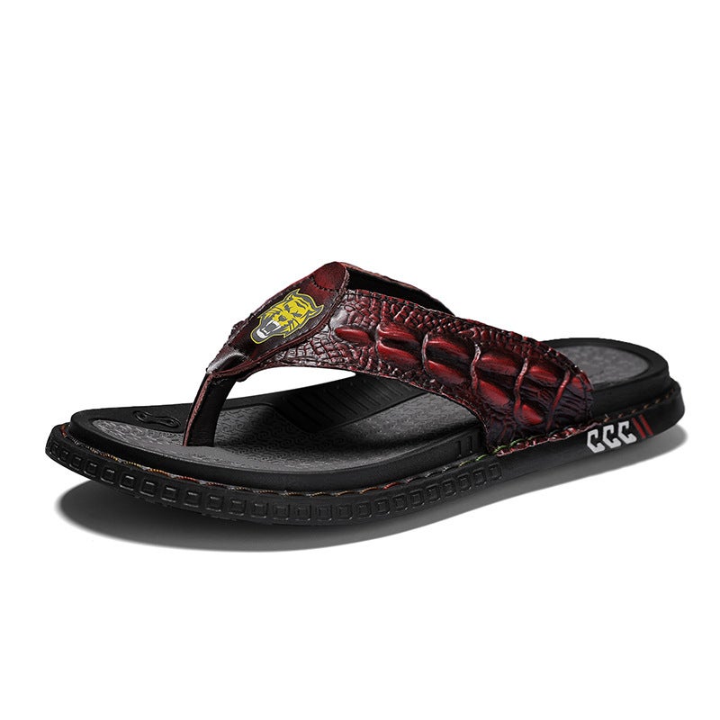 Fujian Manufacturer Men'S Trendy Outdoor Flip-Flops Large Size Non-Slip Men'S Sandals - Image 3