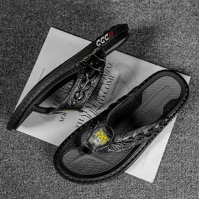 Fujian Manufacturer Men'S Trendy Outdoor Flip-Flops Large Size Non-Slip Men'S Sandals - Image 5