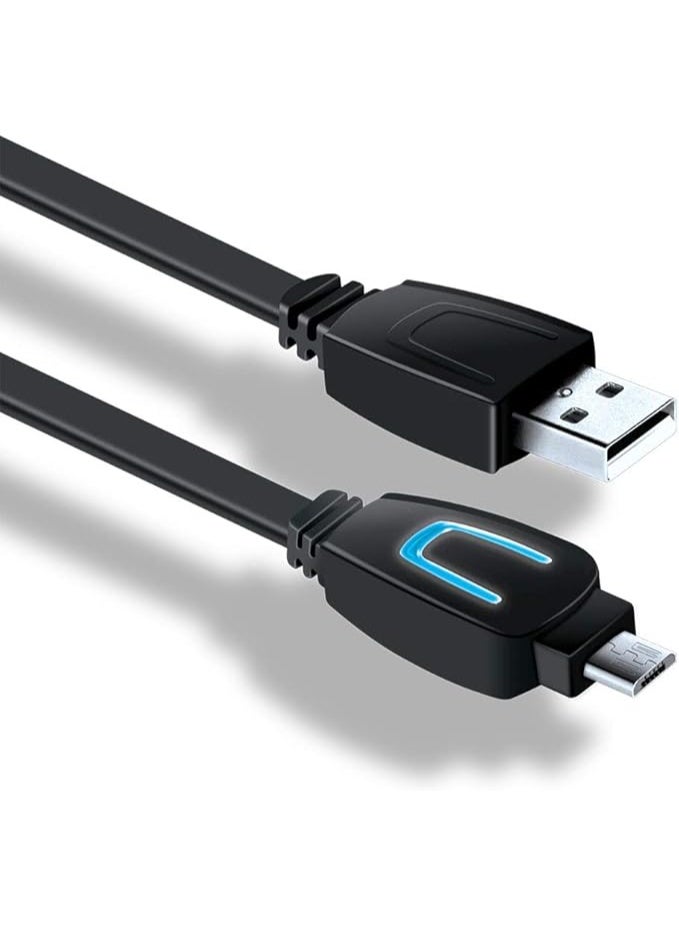 dreamGear – PS4 LED Charge Cable for DualShock4 Controllers – LEDs Indicate When Charging and Charged - Image 1
