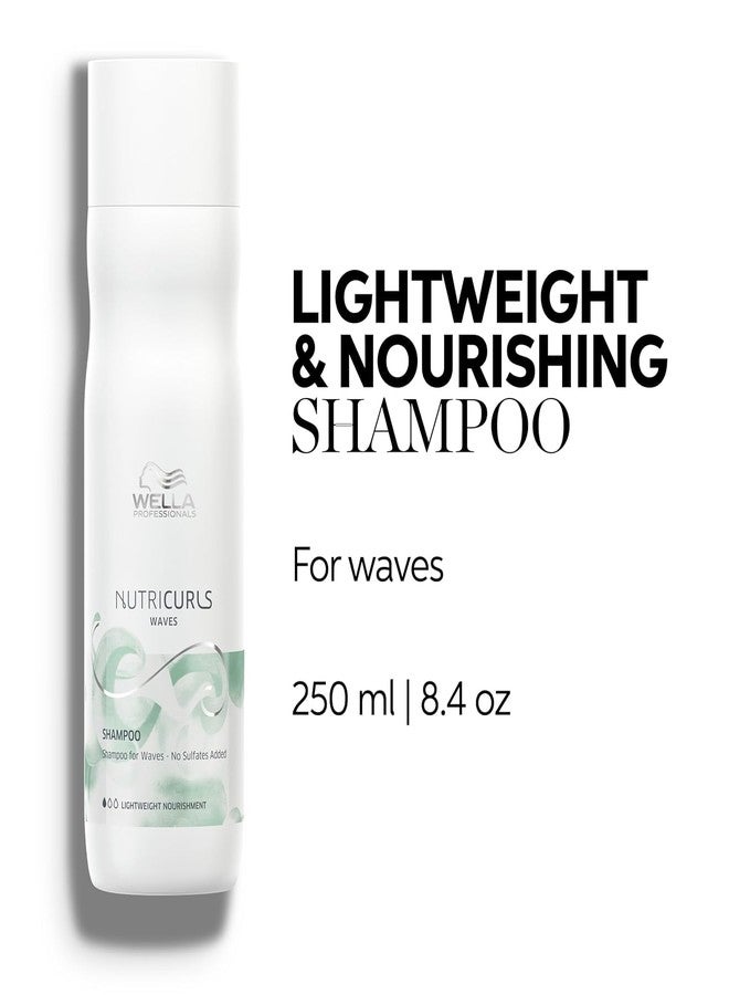 Wella Professionals Nutricurls Shampoo + Conditioner Set for Waves, Formulated with Nourish-In Complex, Nourish and Define Waves, Sulfate Free Hair Care Regimen - Image 2