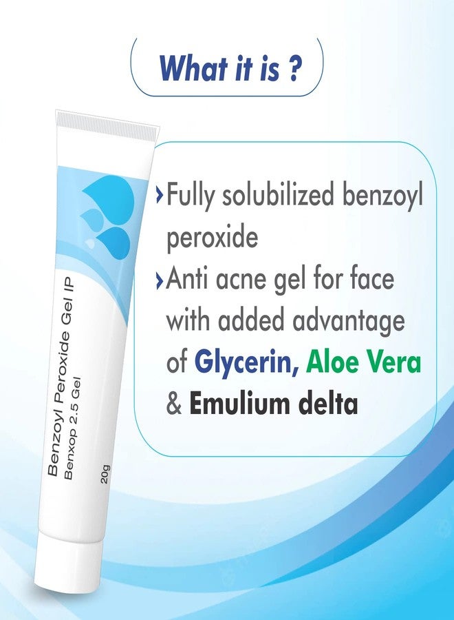 SALVE Benxop Benzoyl Peroxide 2.5% Pimples Cream 20gm (0.70 Oz) - Image 2