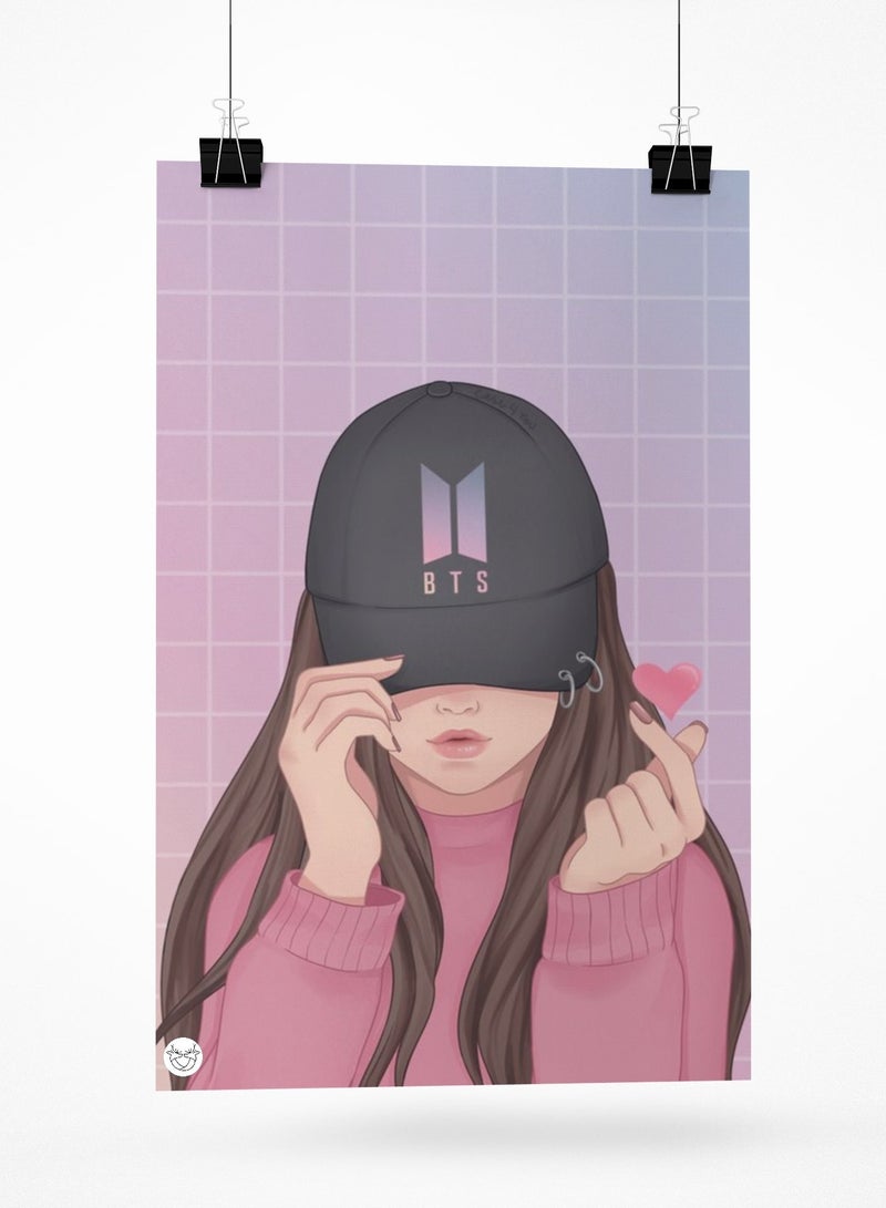 Reeman Design ملصق بتصميم فتاة الأنمي