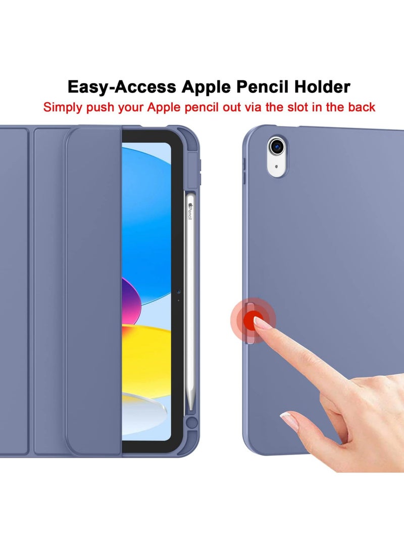 Rock Pow - Case for iPad (A16) 11th 11 inch 2025 Gen iPad 11 Case/Case for iPad 10th Generation 10.9 Inch 2022 Built-in Pencil Holder Flexible Back Cover,Trifold Stand, Auto Sleep Wake Rebound Series for iPad 2022 Model A2696 A2757 A2777 10th Gen 10.9 Inch/iPad 11th Gen 11" 2025 A3354, A3355, A3356 - Image 1